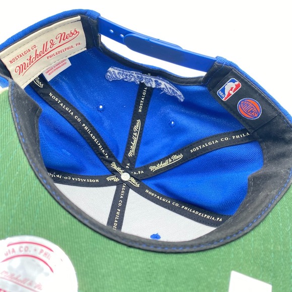 New York Knicks Hat Mitchell & Ness Blue Snapback Cap Hat Adjustable Fit Cleaned - Picture 12 of 12